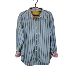 Robert Graham Abstracr Stripe button down long sleeve shirt